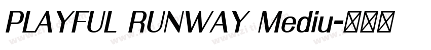 PLAYFUL RUNWAY Mediu字体转换 PLAYFUL RUNWAY Mediu字体转换